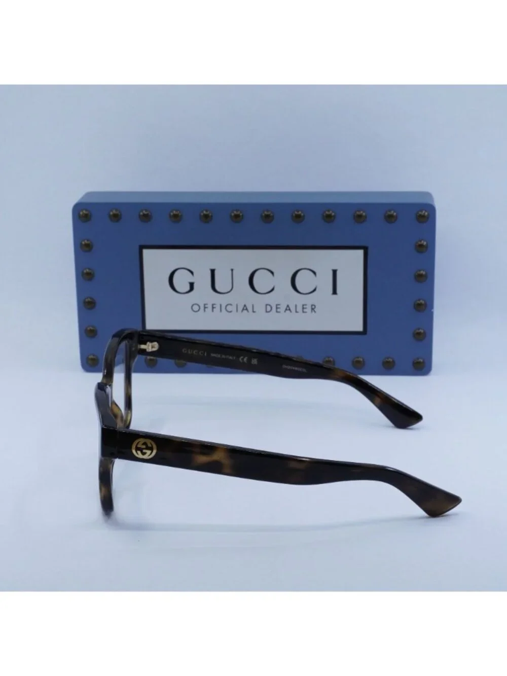 Gucci GG1340O 002 Square Eyeglasses 54mm - Dark Havana